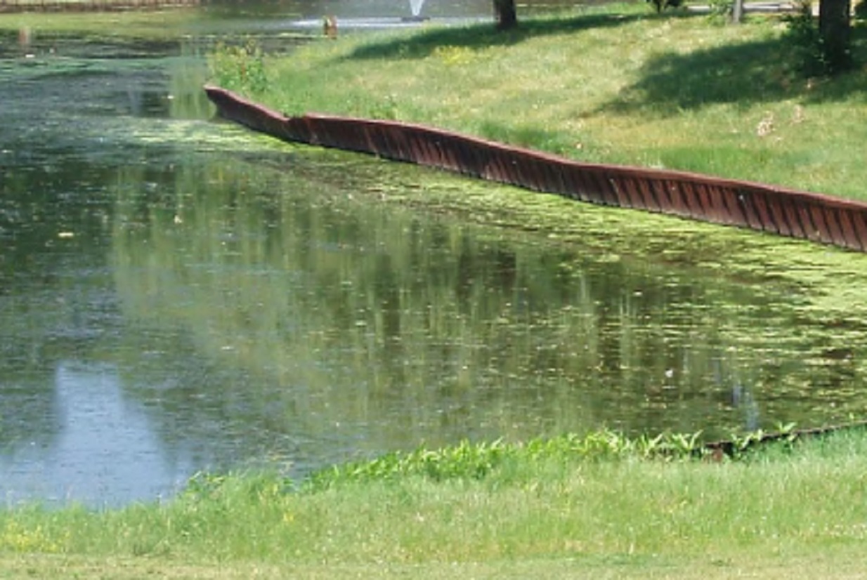 Sugar Creek Restoration Project sheet pile heaving
