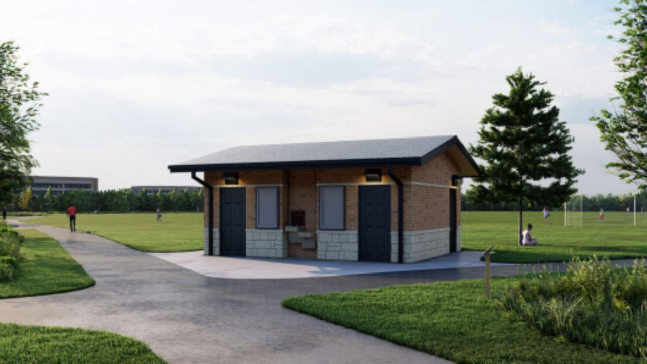 Eldridge Park Restroom Building Nearing Completion | Elmhurst Park District