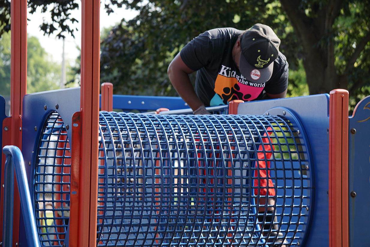 Redevelopment Work at Plunkett Park Playground Begins Elmhurst Park