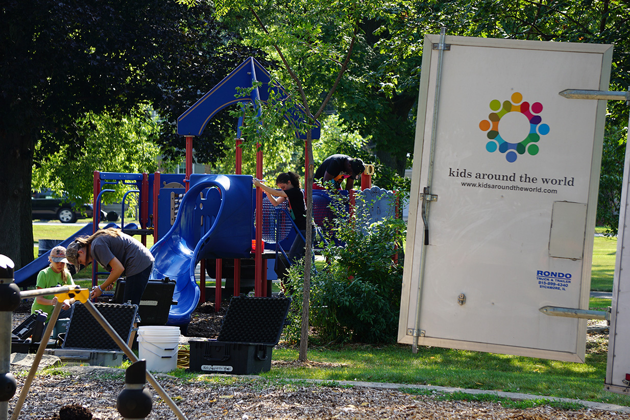 Plunkett Park Playground Work Continues with Equipment Installation