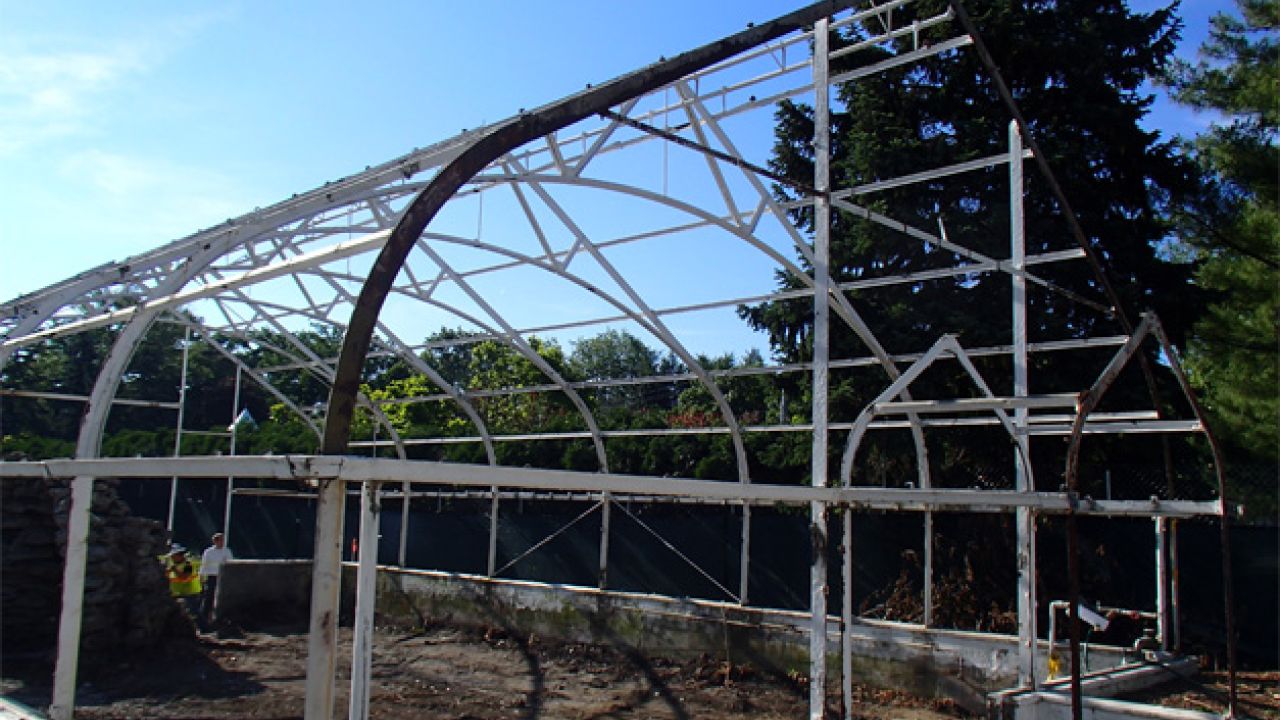 Wilder Park Conservatory & Greenhouse Restoration - Demolition Continues