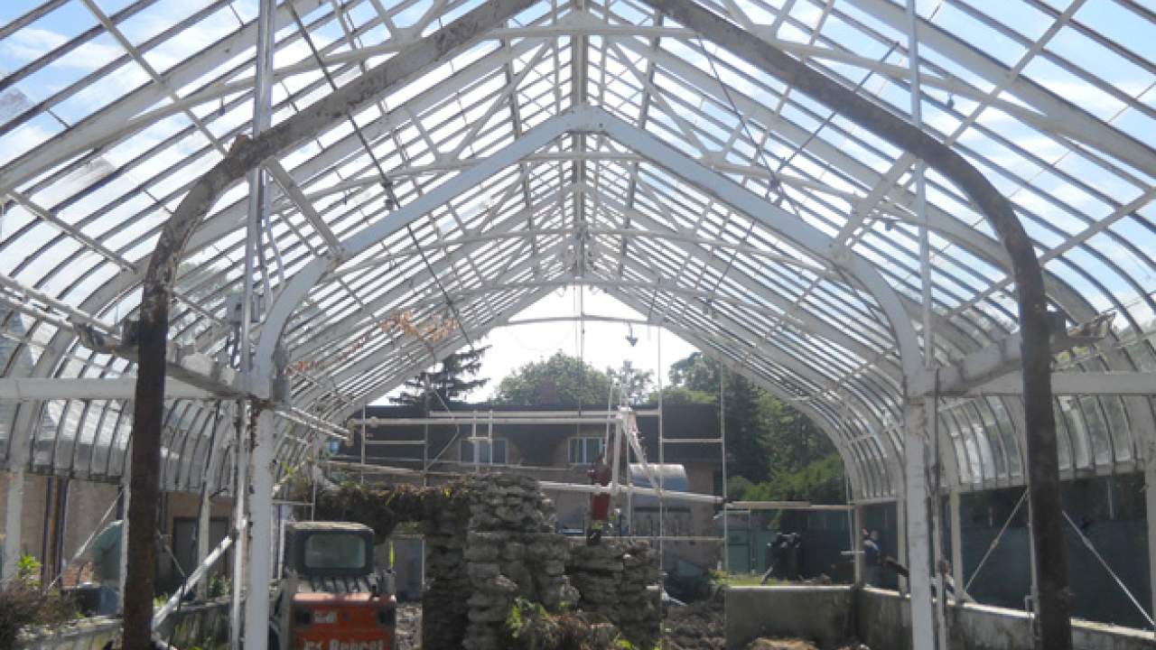 Wilder Park Conservatory & Greenhouse Restoration - Demolition Begins