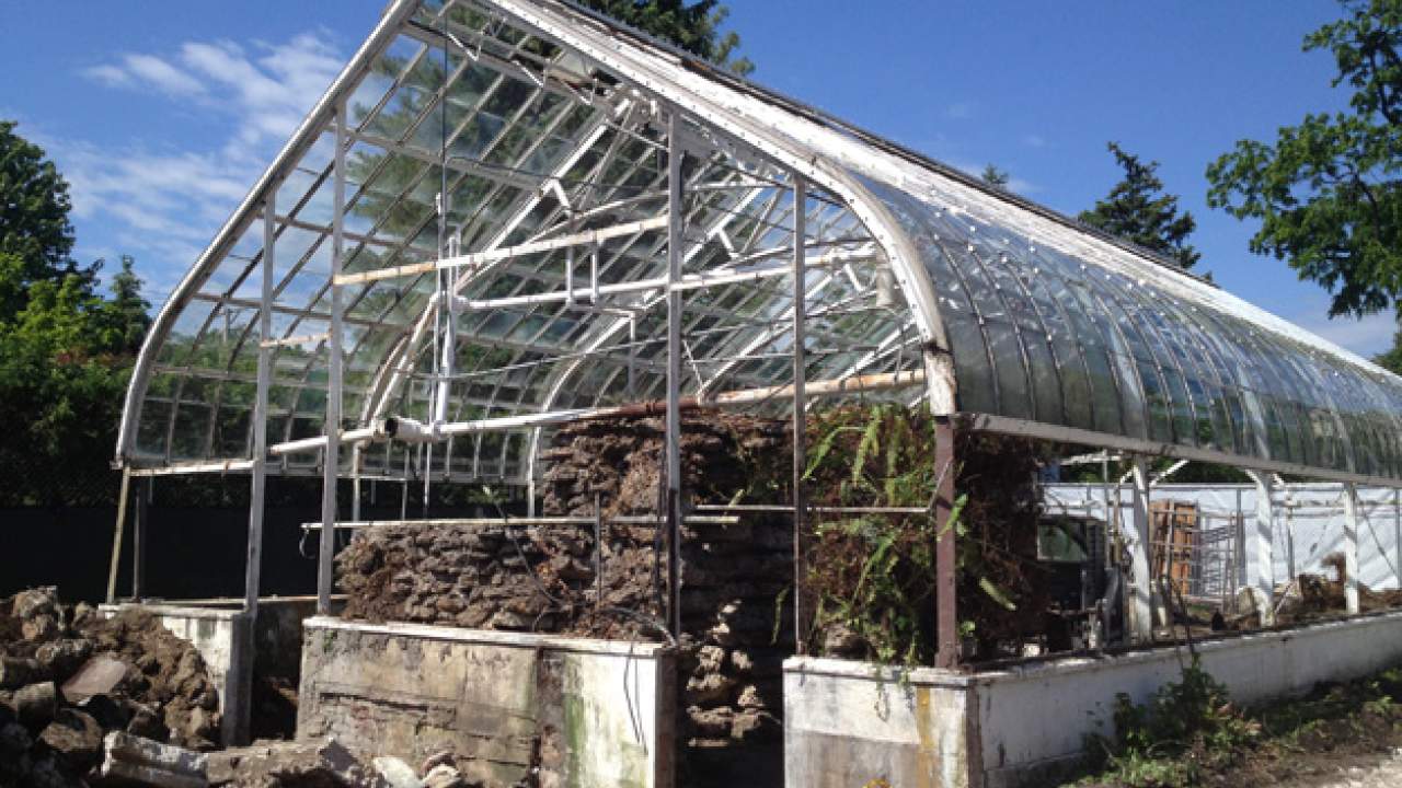 Wilder Park Conservatory & Greenhouse Restoration - Demolition Begins