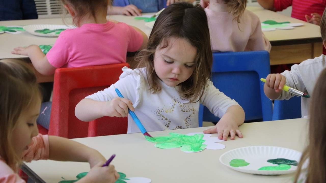 Early Childhood art class