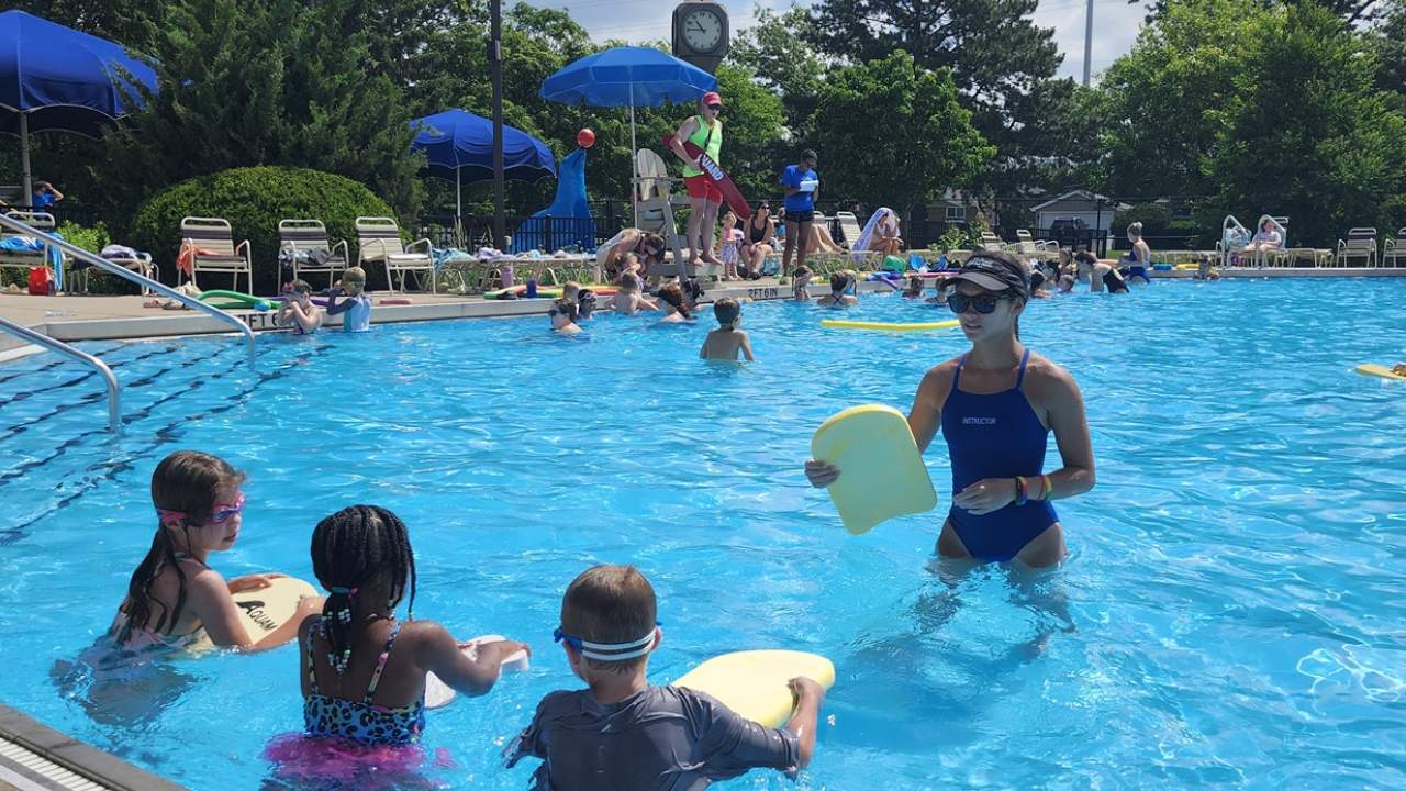 Swim lessons at East End Pool