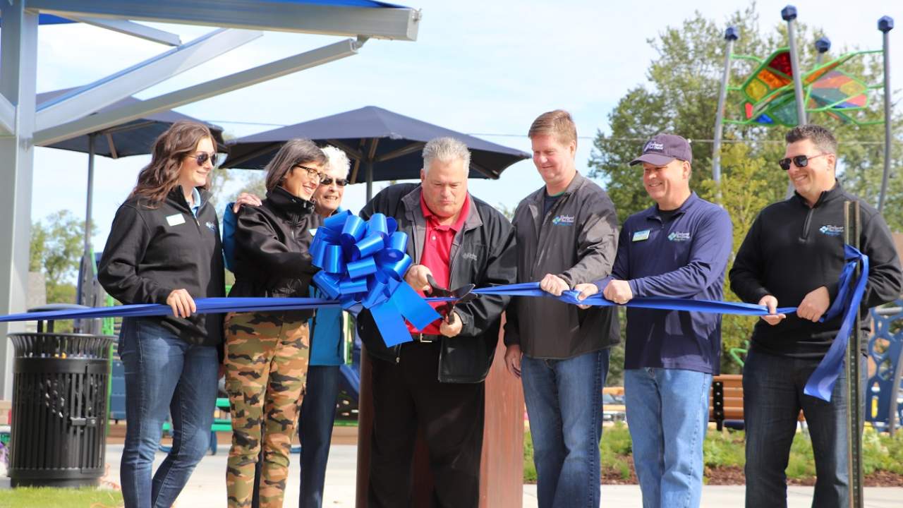 Salt Creek Park ribbon cutting