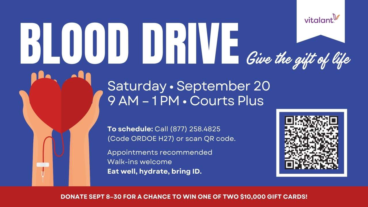 Blood Drive at Courts Plus 
