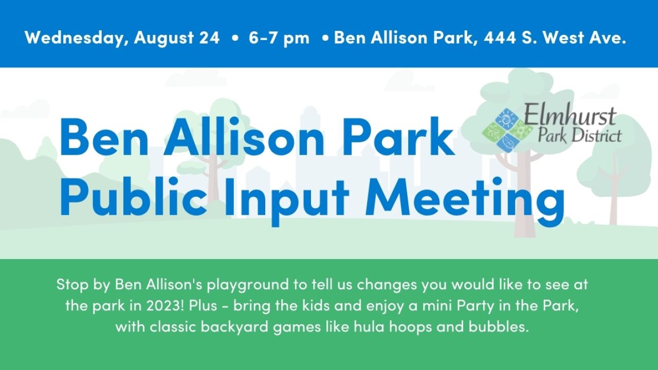 Ben Allison Park input meeting