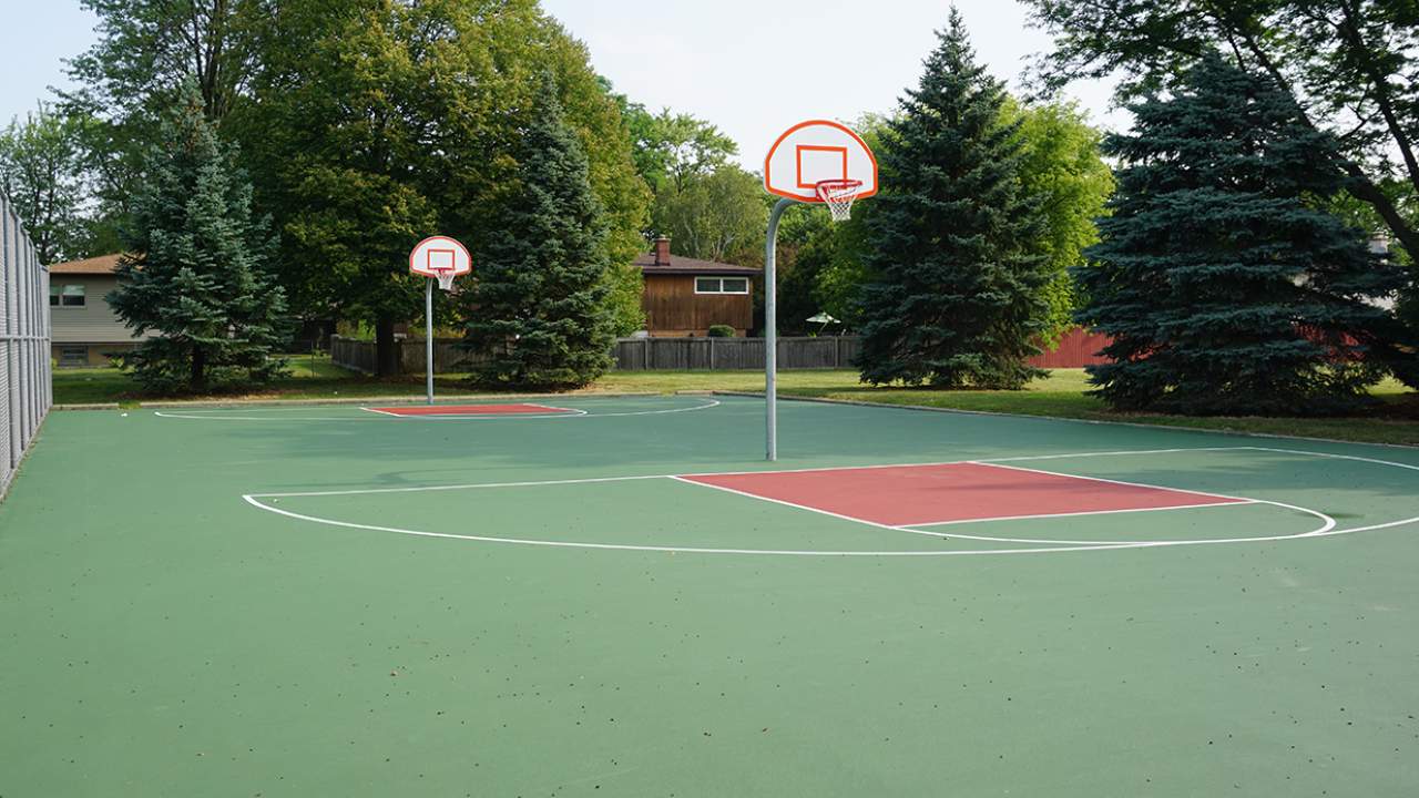Basketball Half Court Elmhurst Conrad Fischer Park