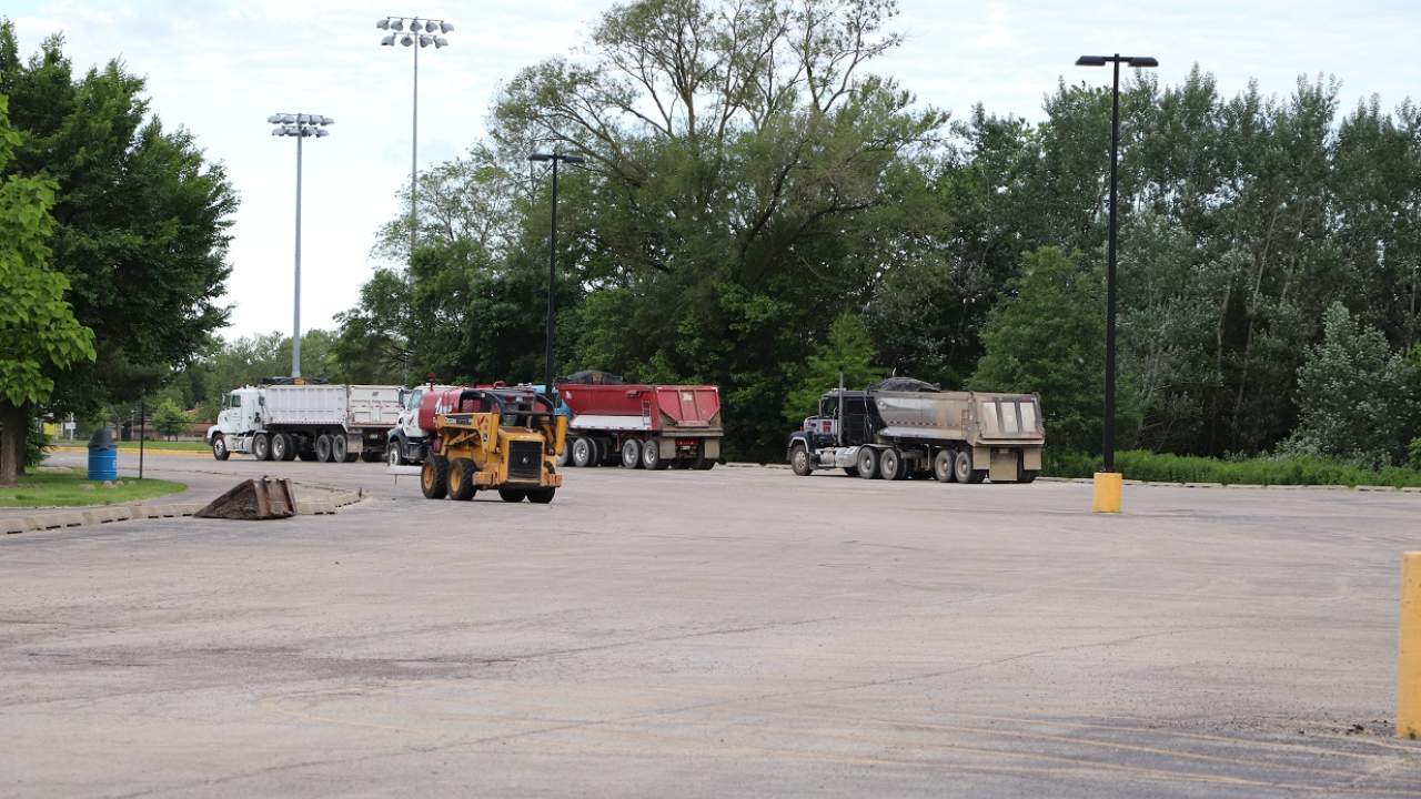 Trucks begin redevelopment at Berens Park Elmhurst Park District