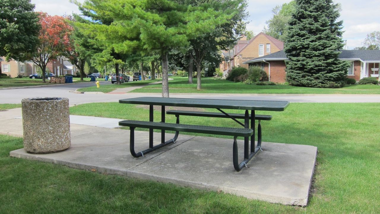Crescent Park picnic table