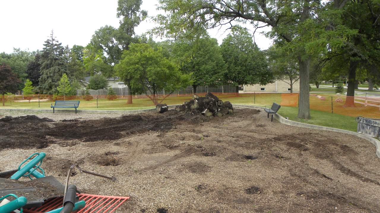 Butterfield Park construction