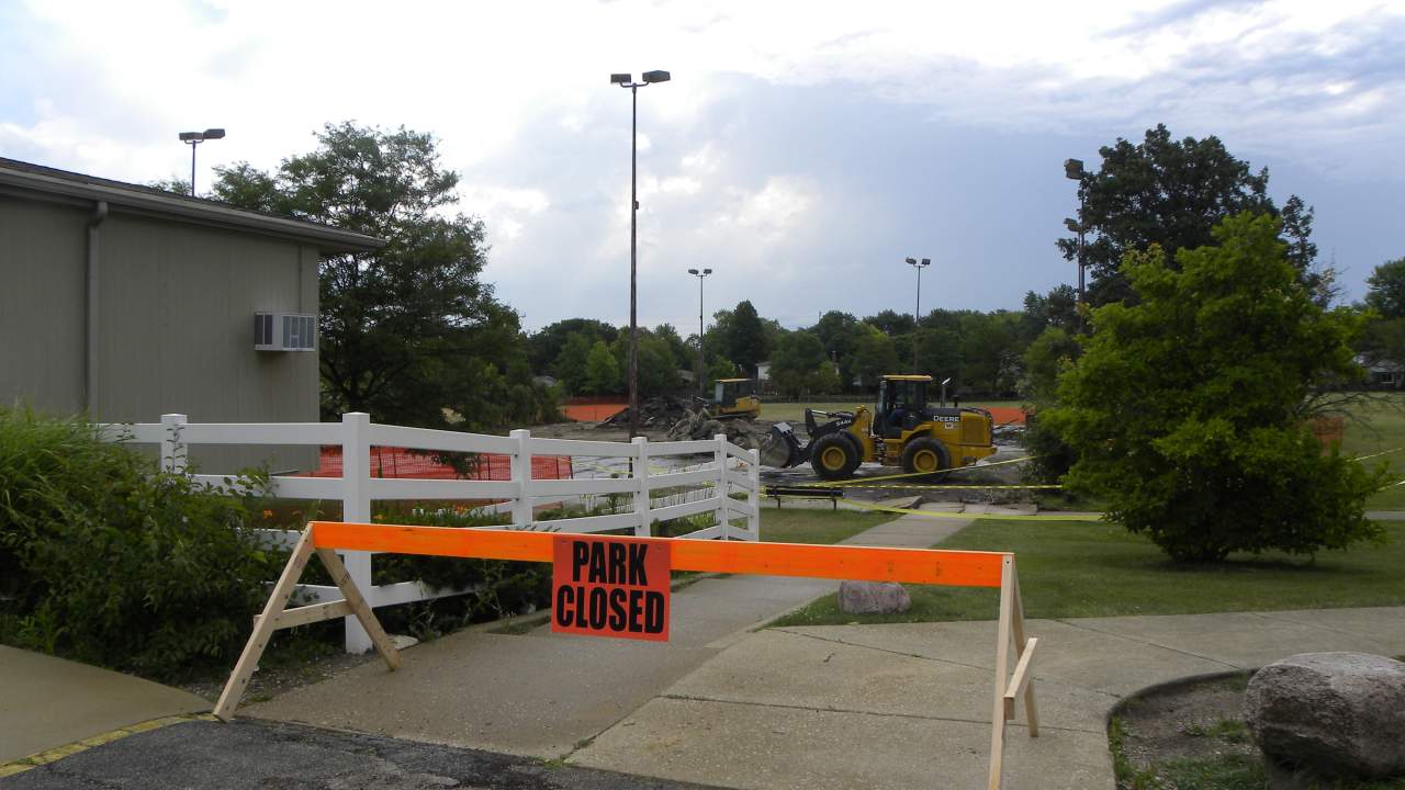 Butterfield Park construction