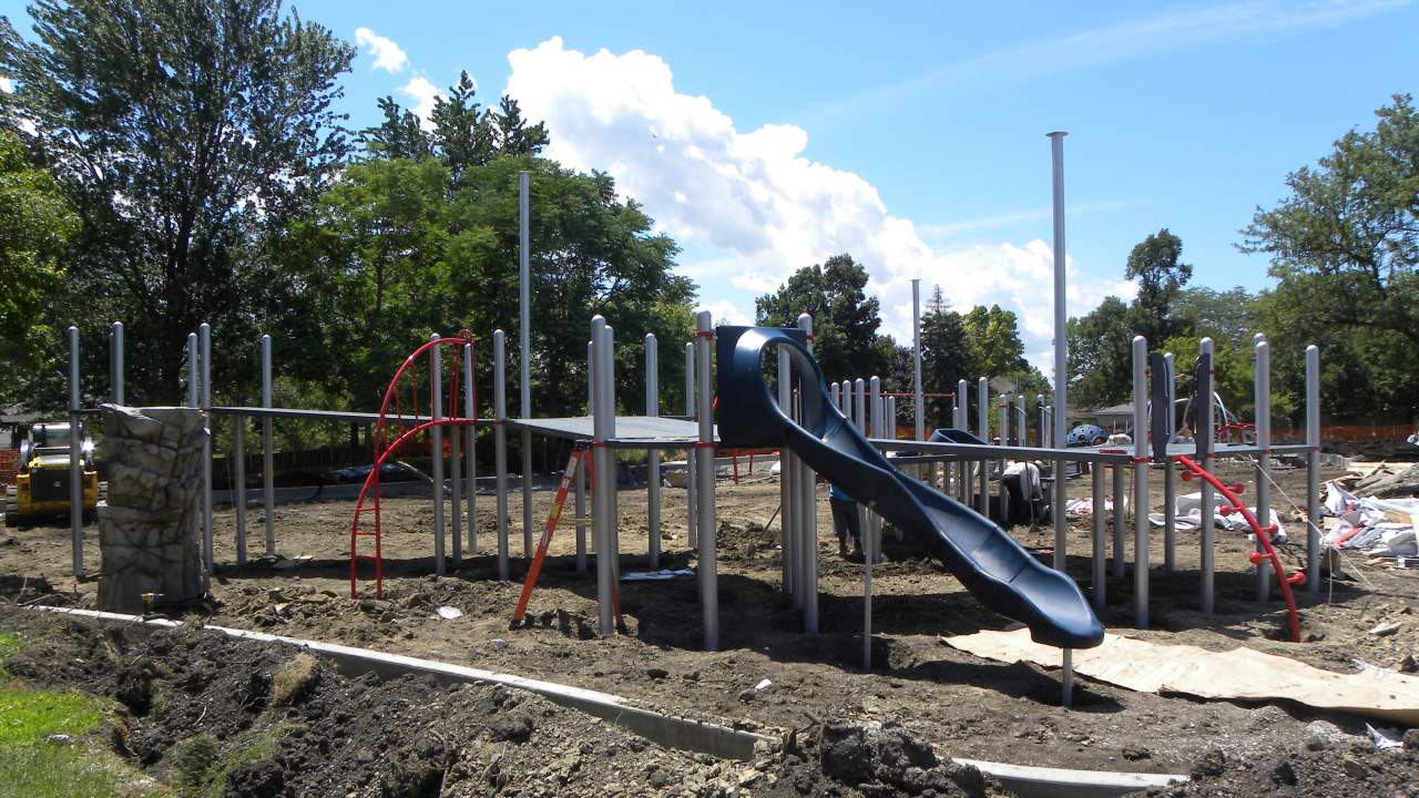 Butterfield Park construction