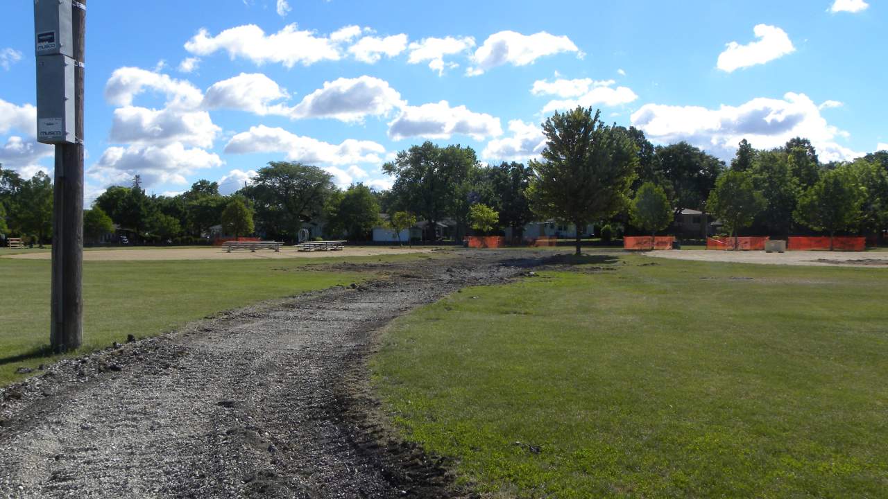 Butterfield Park construction