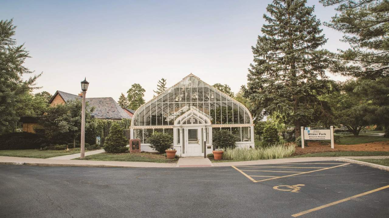 Wilder Park Conservatory photo by Glass & Grain Photography