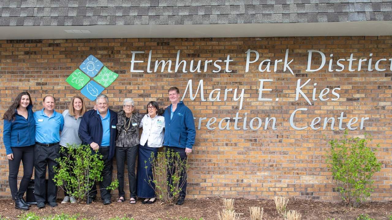 Mary E. Kies Recreation Center Dedication with Board Members