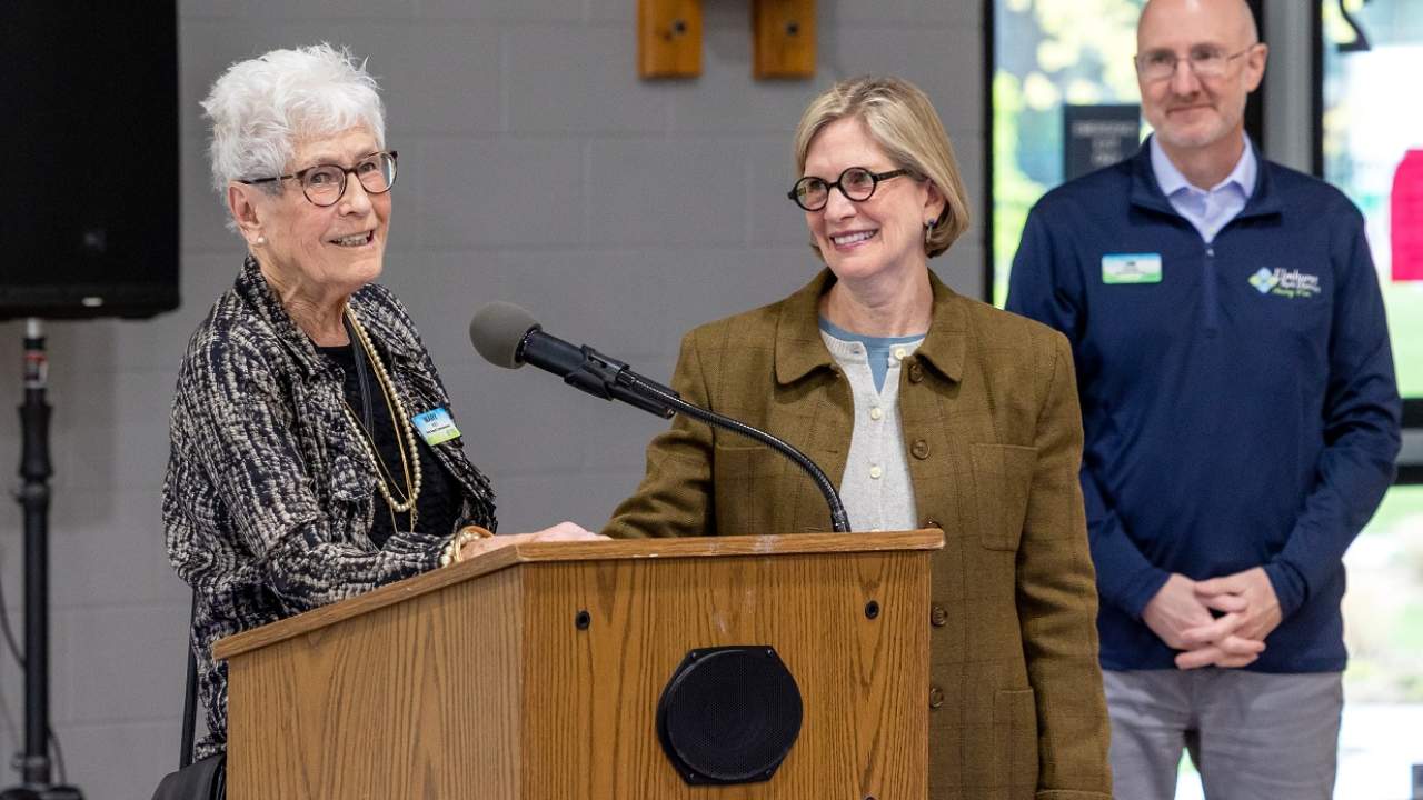 Mary E. Kies Recreation Center dedication with Senator Suzy Glowiak Hilton