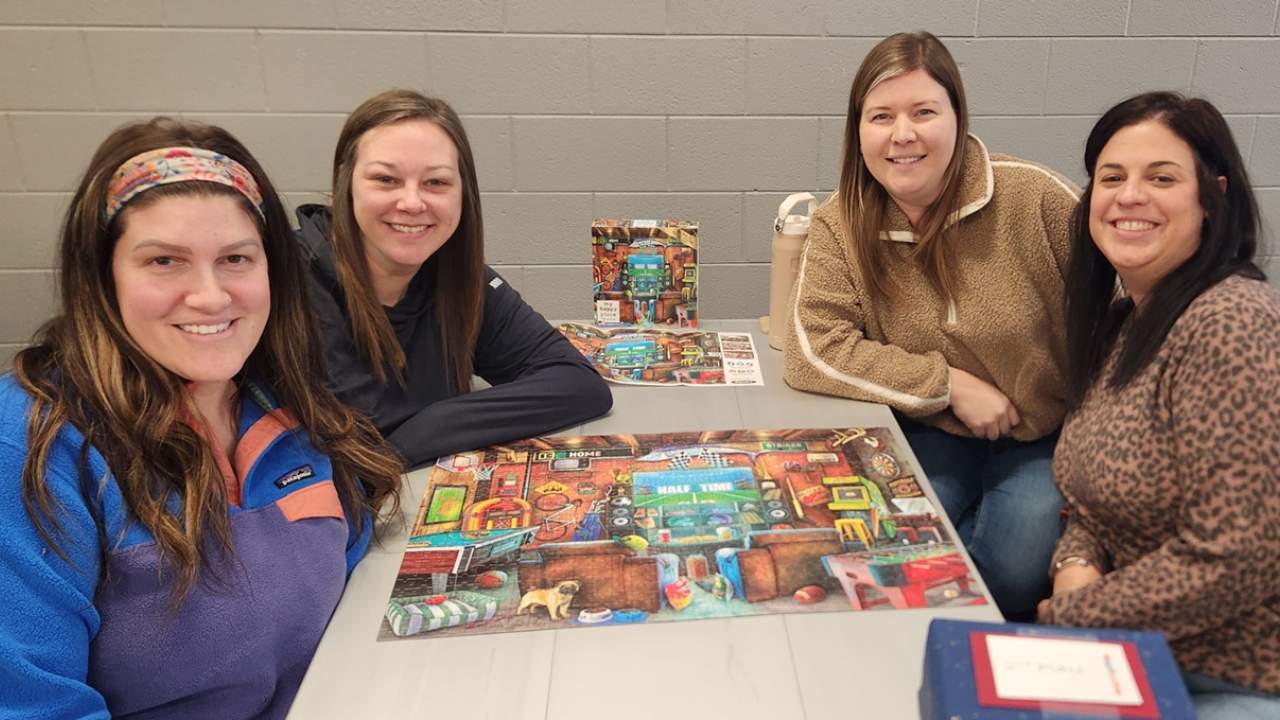 Puzzle event for adults at Kies Recreation Center