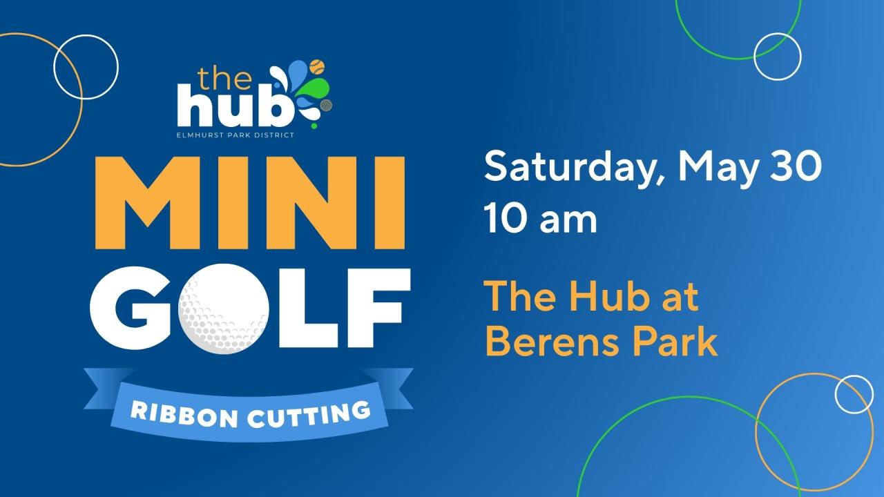 Mini Golf at The Hub Ribbon Cutting
