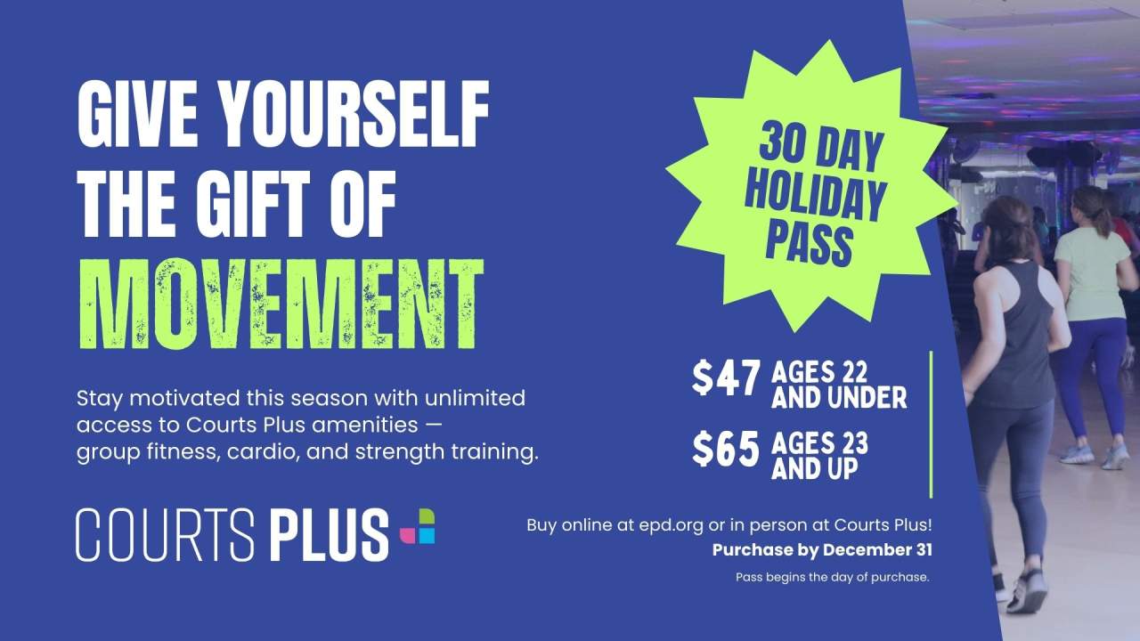 30-Day Holiday Pass at Courts Plus