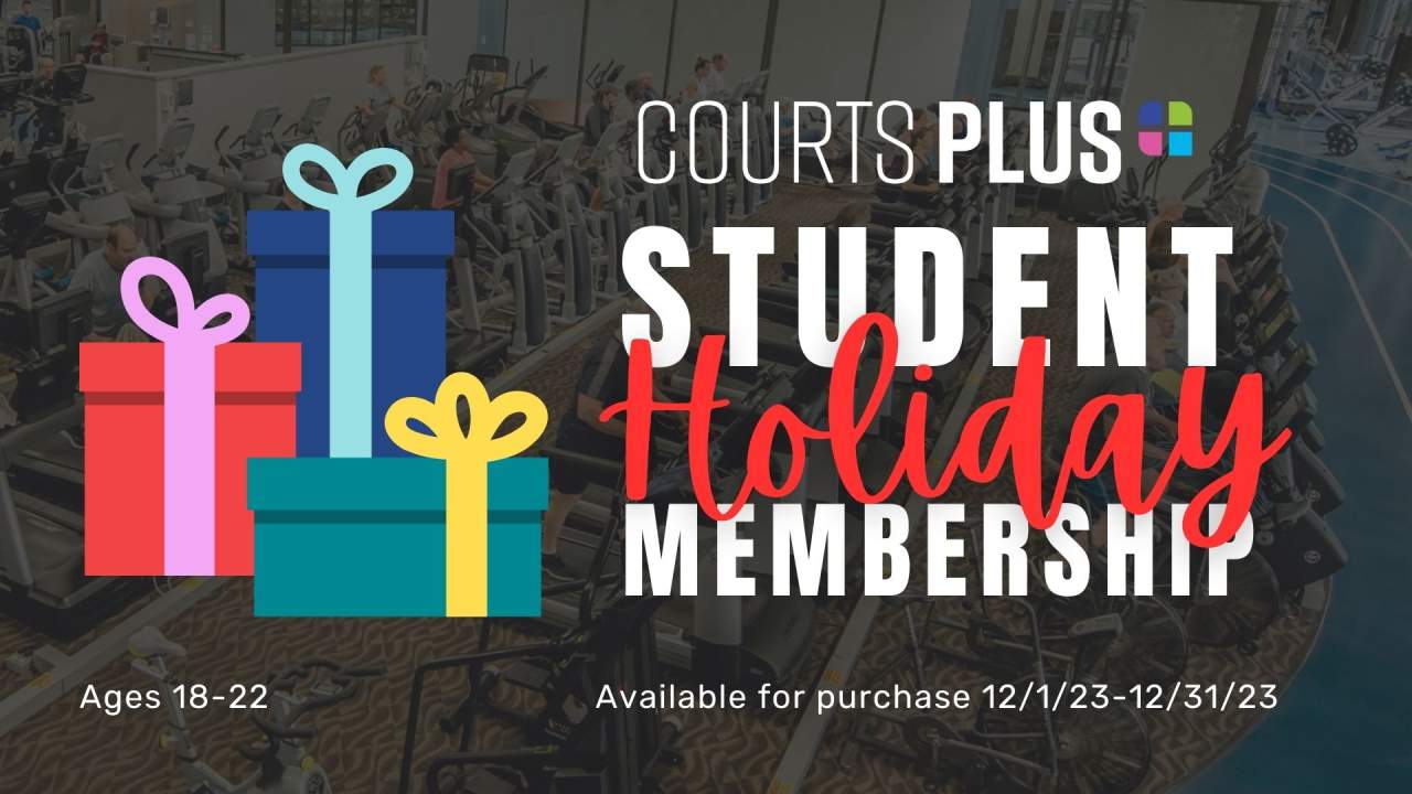 Holiday membership at Courts Plus