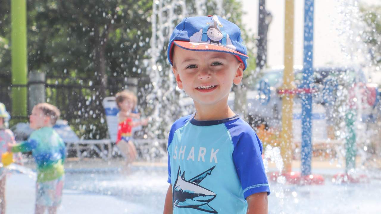 spray ground at the hub at berens park