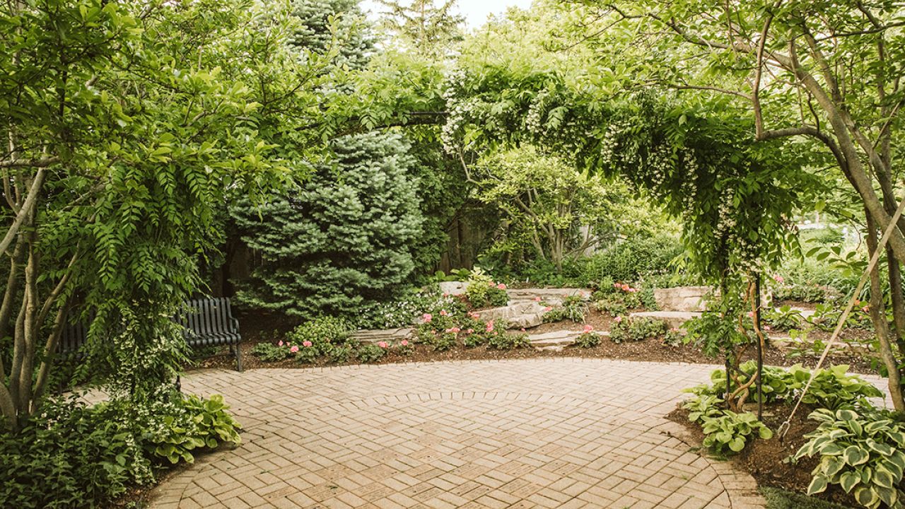 Formal wedding garden, Elmhurst, IL Wilder Park