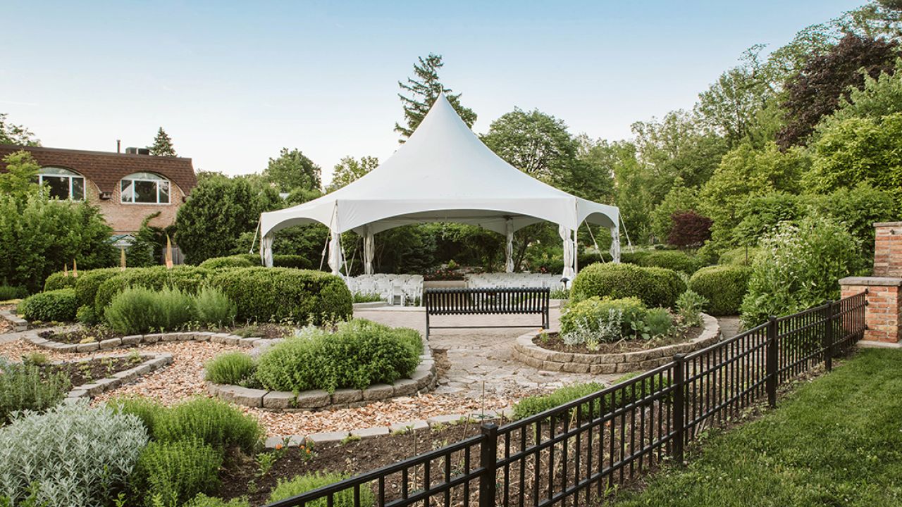 Formal wedding garden, Elmhurst, IL Wilder Park