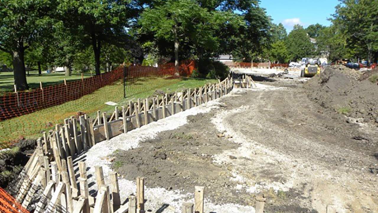 Butterfield Park construction