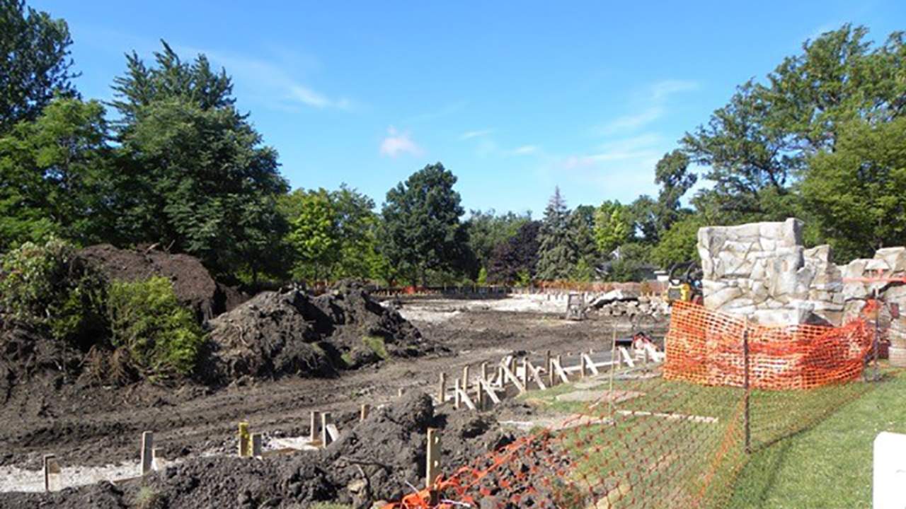 Butterfield Park construction