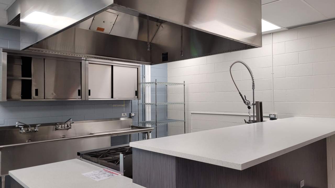 Updated Kies Recreation Center kitchen