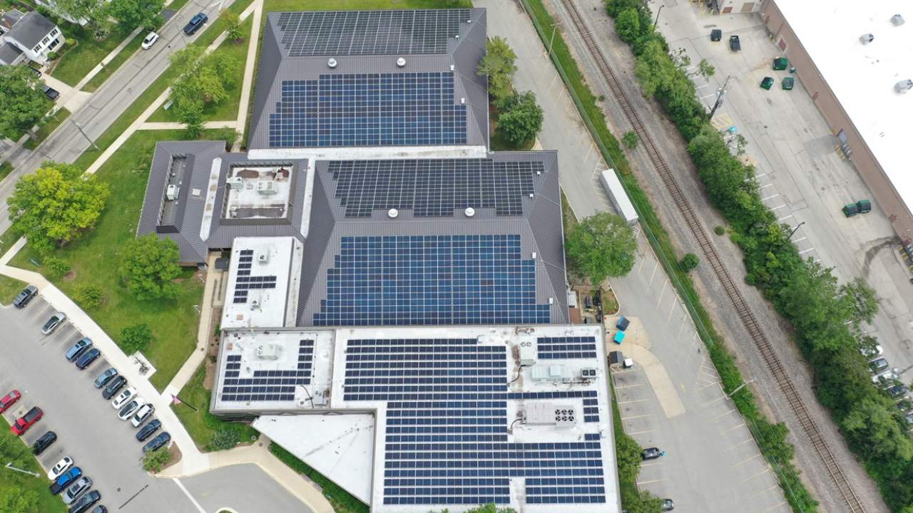 Courts Plus solar panels