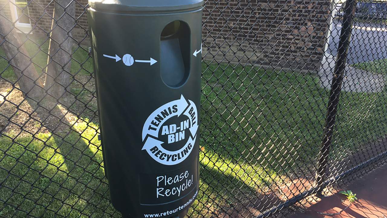 Tennis ball recycling