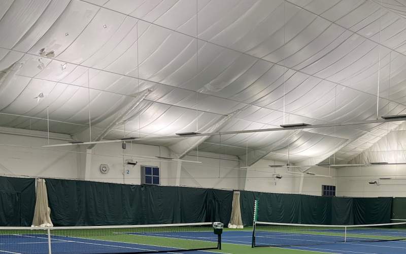 Tennis ceiling liner
