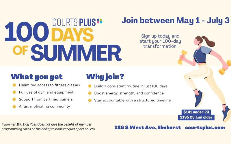 100-Day Courts Plus Summer Membership