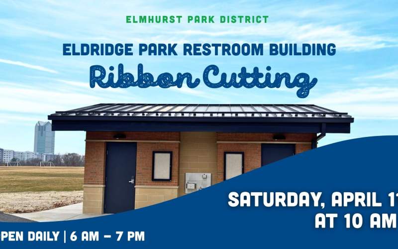 Eldridge Park Restroom Building ribbon cutting take place April 11 at 10am
