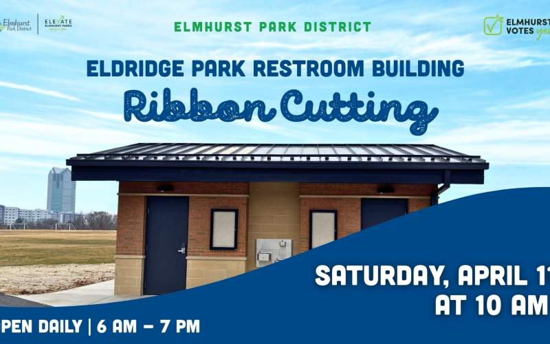 Eldridge Park Restroom Building ribbon cutting take place April 11 at 10am