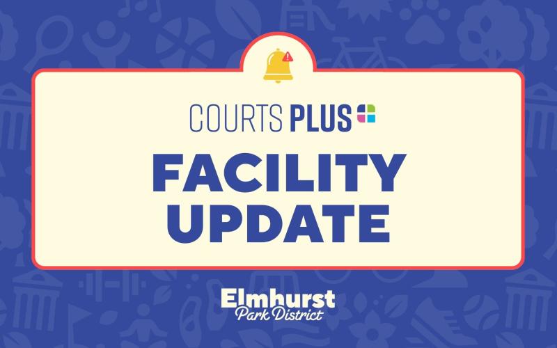 Facility Update with Courts Plus logo