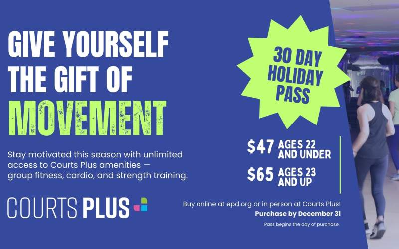 30-Day Holiday Pass at Courts Plus