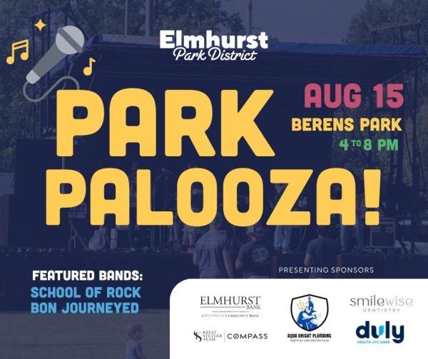 Park Palooza August 15 Berens Park 4-8pm. 