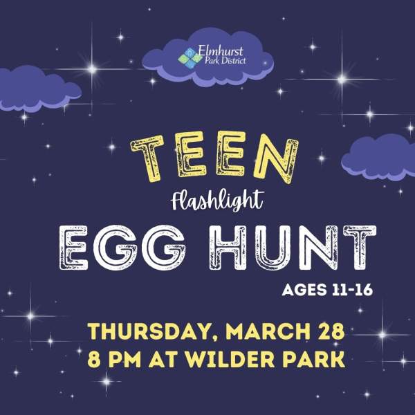 teen flashlight egg hunt