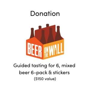 Beer on the Wall donation - Guided tasting