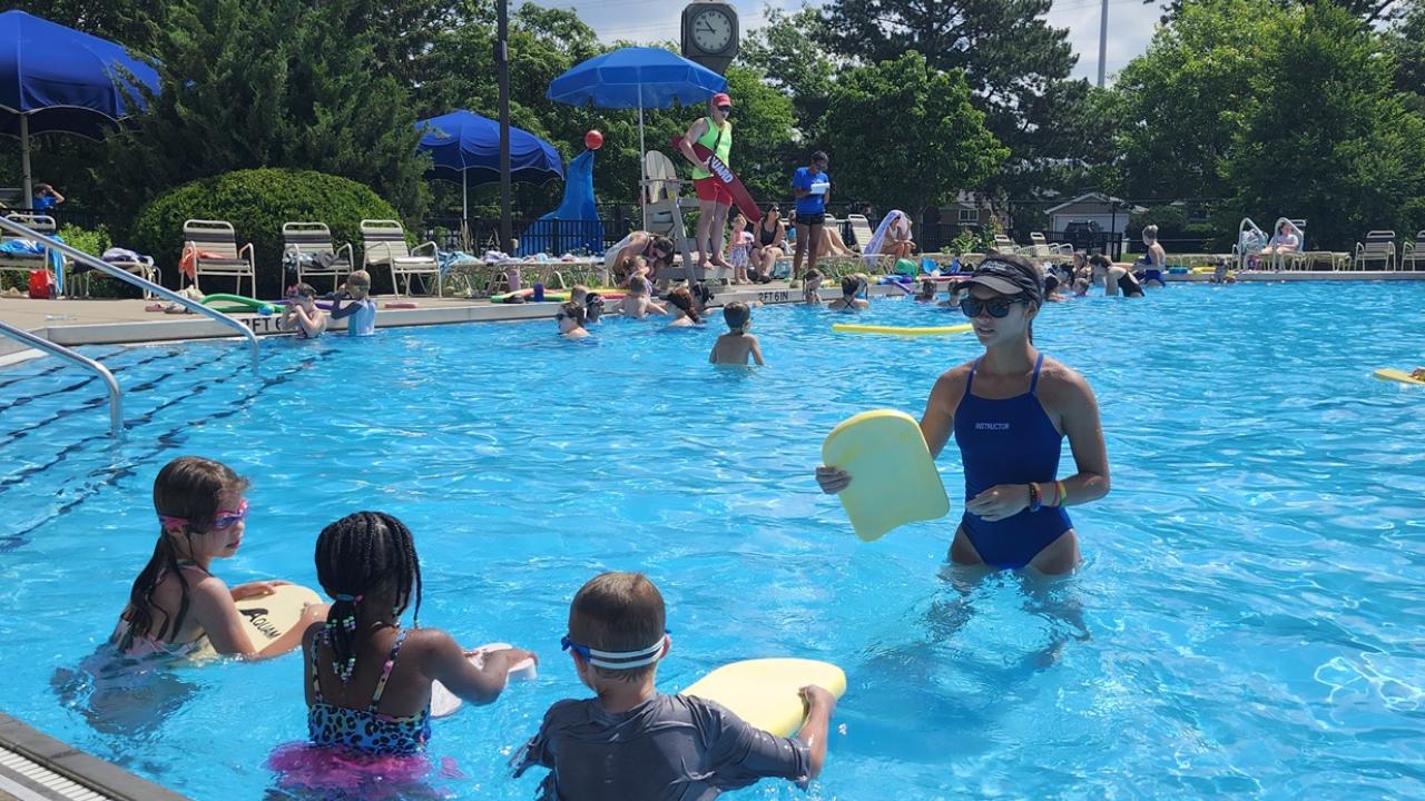 Swim lessons at East End Pool