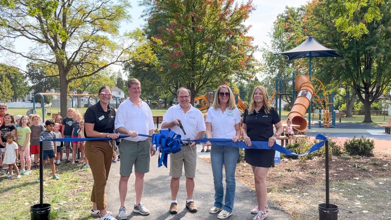 Pioneer Park ribbon cutting September 2024