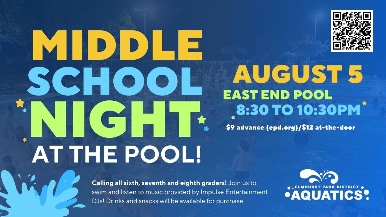 Middle School Night at the Pool August 5