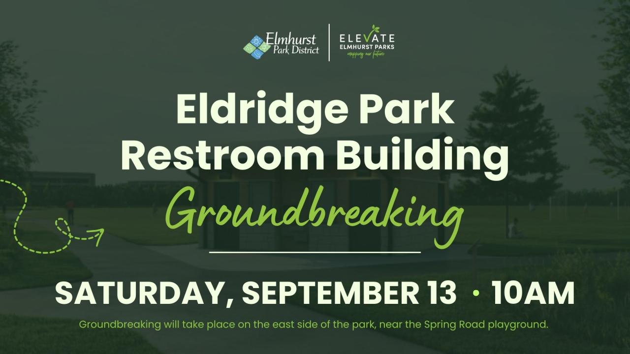 Eldridge Park Restroom Building Groundbreaking 