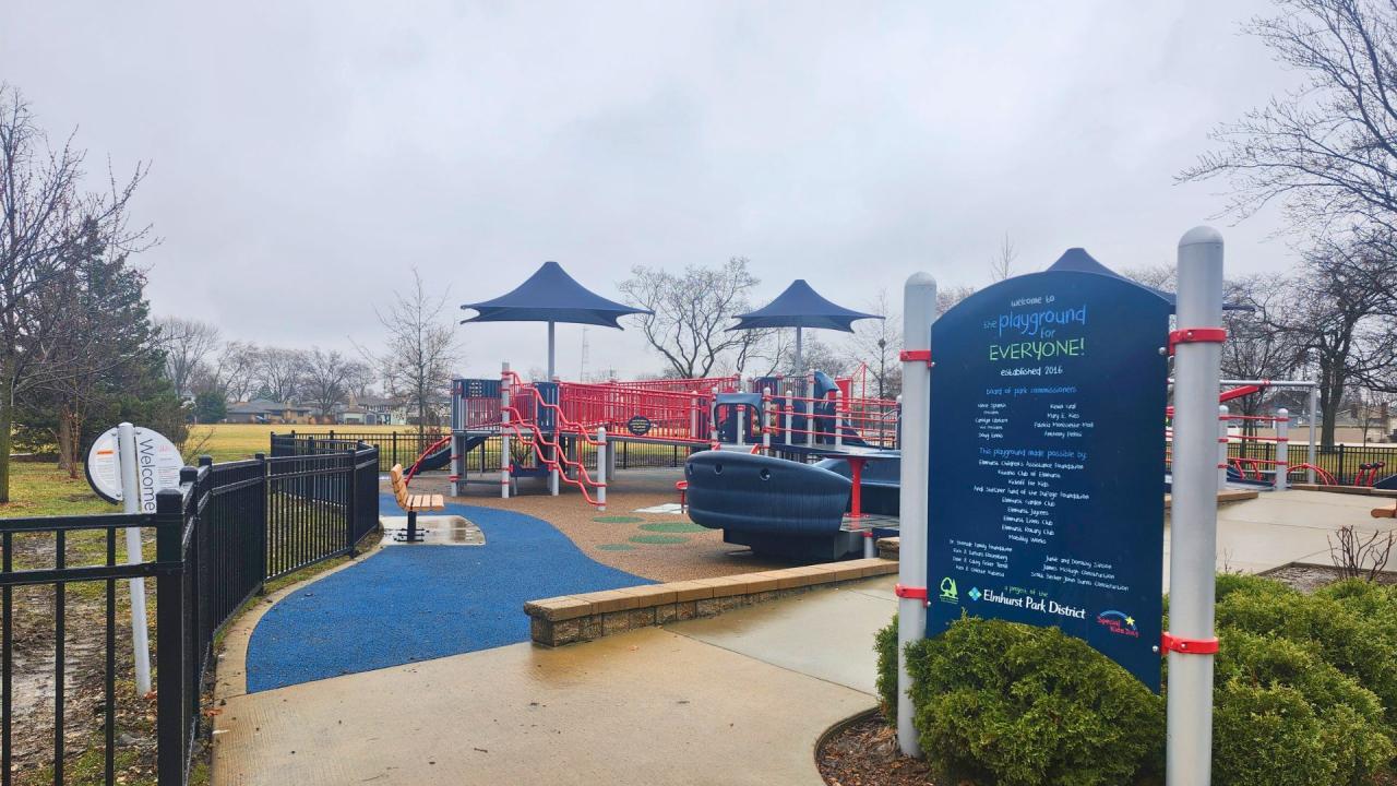 New fence at Butterfield Park