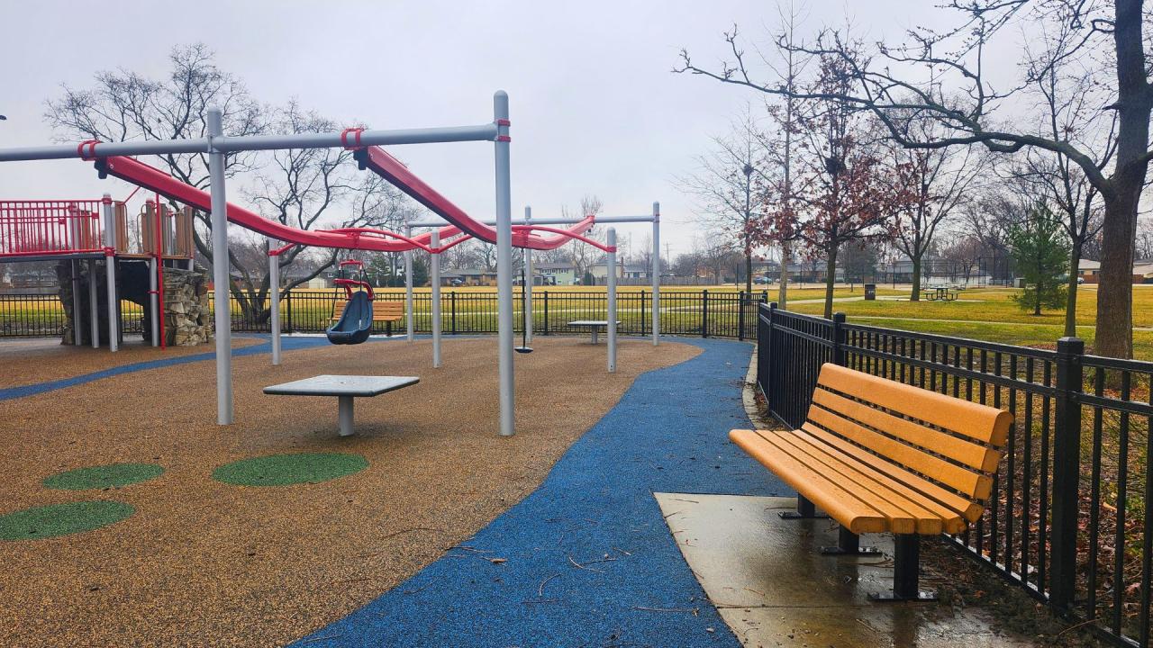 New fence at Butterfield Park