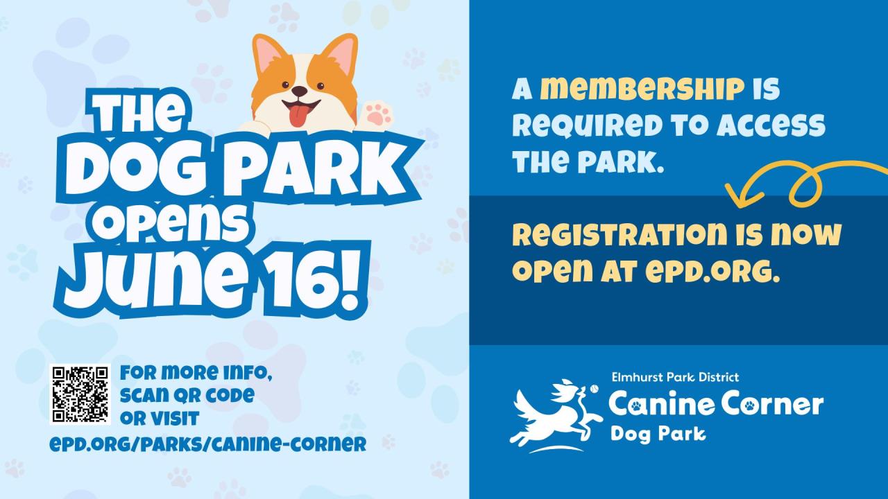 Dog Park opening June 16